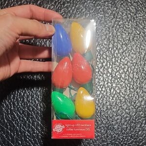 Christmas Houze Festive Holiday LED Light-Up Necklace